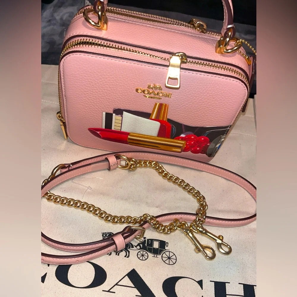 Coach ✅ x Tom Wesselmann Box crossbody with make up print 💄👛 - Picture 8 of 13